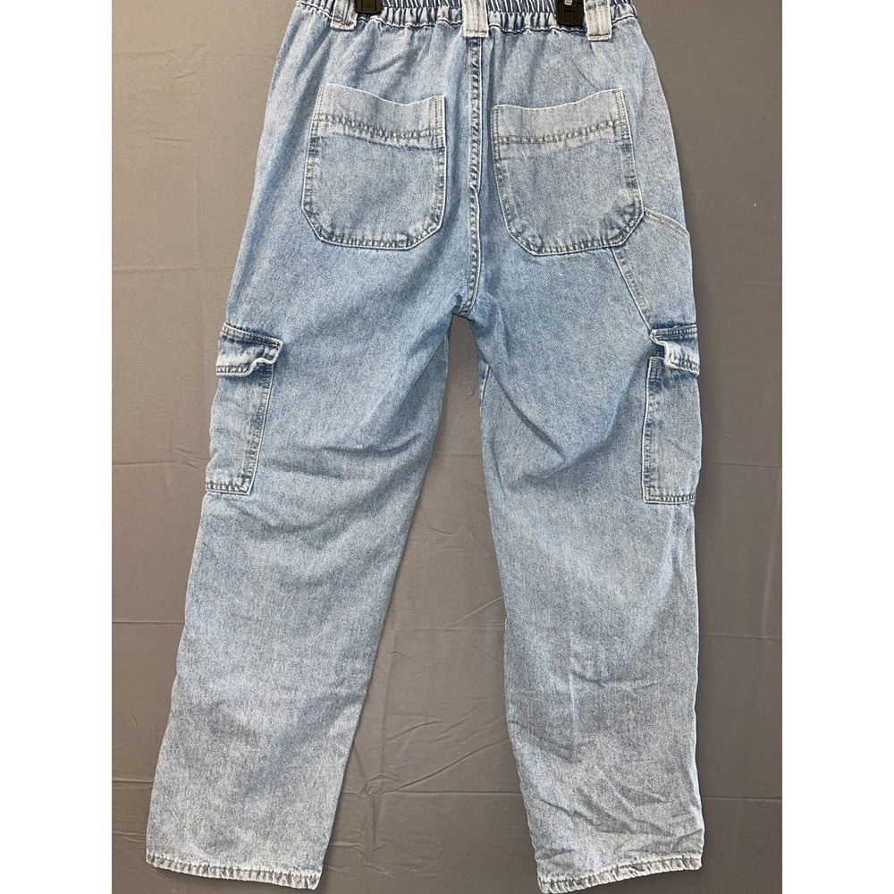 Simple Society Jeans Women 7/28 Blue Denim Cotton Stretch Medium Wash Streetwear